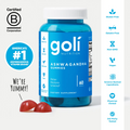 Goli Ashwagandha & Vitamin D Gummies – KSM-66, Mixed Berry | Vegan & Non-GMO
