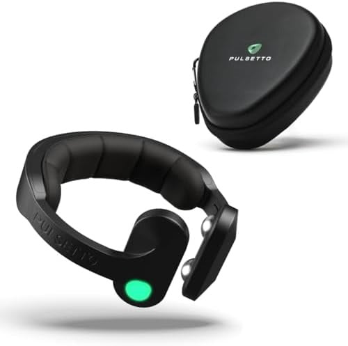 Pulsetto FIT Wellness Wearable | Stress Relief, Focus & Sleep | Patented Neuro Technology + Travel Case