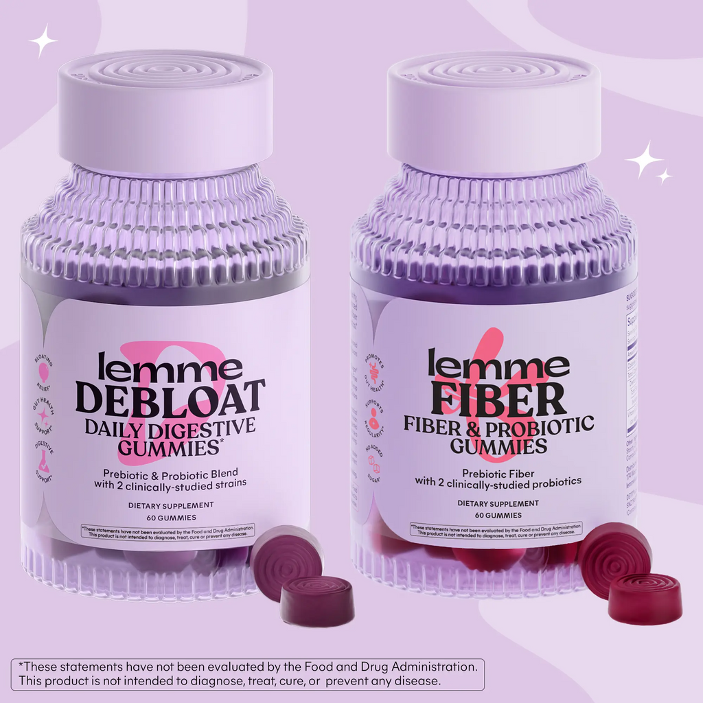 Lemme Daily Digestive Bundle – Fiber + Debloat Gummies for Gut Health