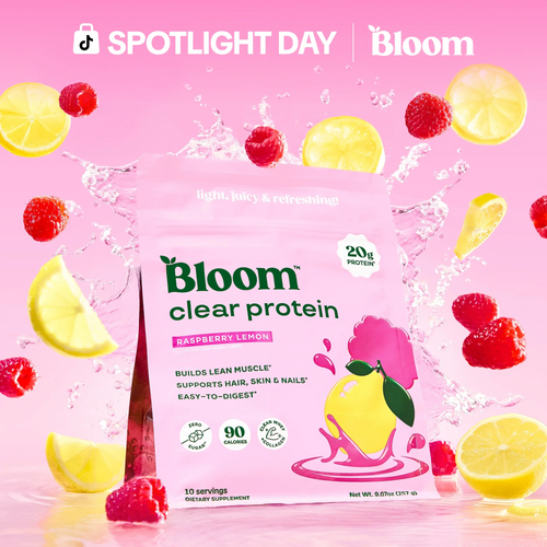 Bloom Nutrition Clear Protein – 2 Pack | Raspberry Lemon & Strawberry Watermelon | Light Refreshing Protein Drink
