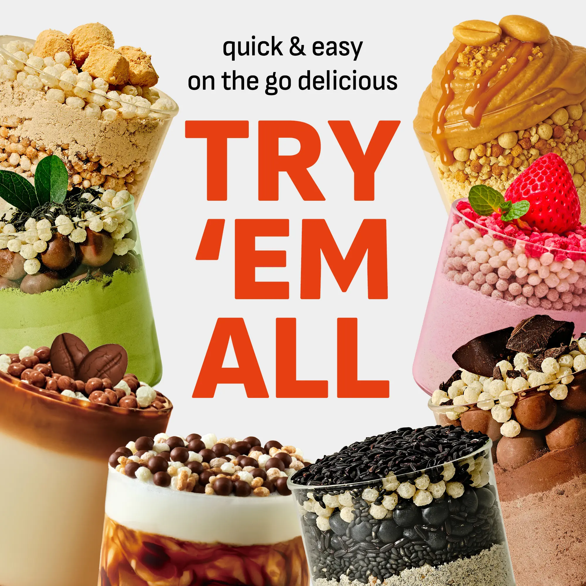 Flimeal Crunchy Protein Powder Bulk Duo – Keto-Friendly Meal Replacement | Cupcake Flavor