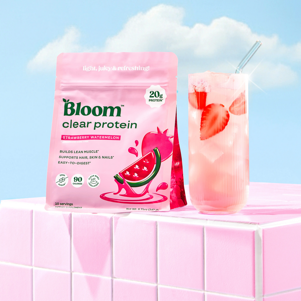 Bloom Nutrition Clear Protein – 2 Pack | Raspberry Lemon & Strawberry Watermelon | Light Refreshing Protein Drink