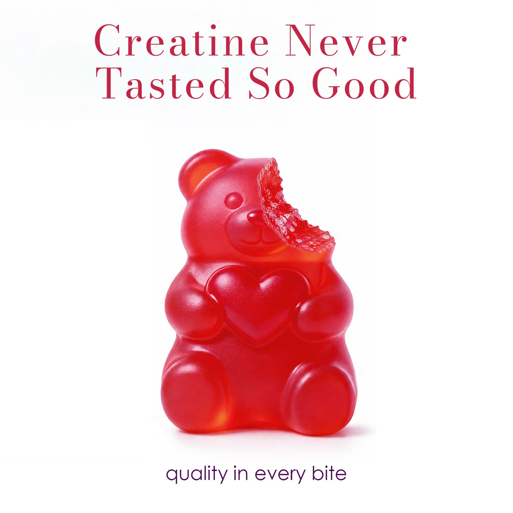 Women's Creatine Monohydrate Gummies – Vegan, Zinc-Infused | Muscle, Energy & Hair Skin Nails