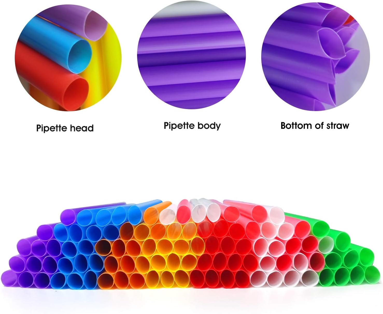 Jumbo Boba Straws | Wide Mouth Bubble Tea & Milkshake Straws | Colorful, Individually Wrapped | 1, 5 or 10-Pack