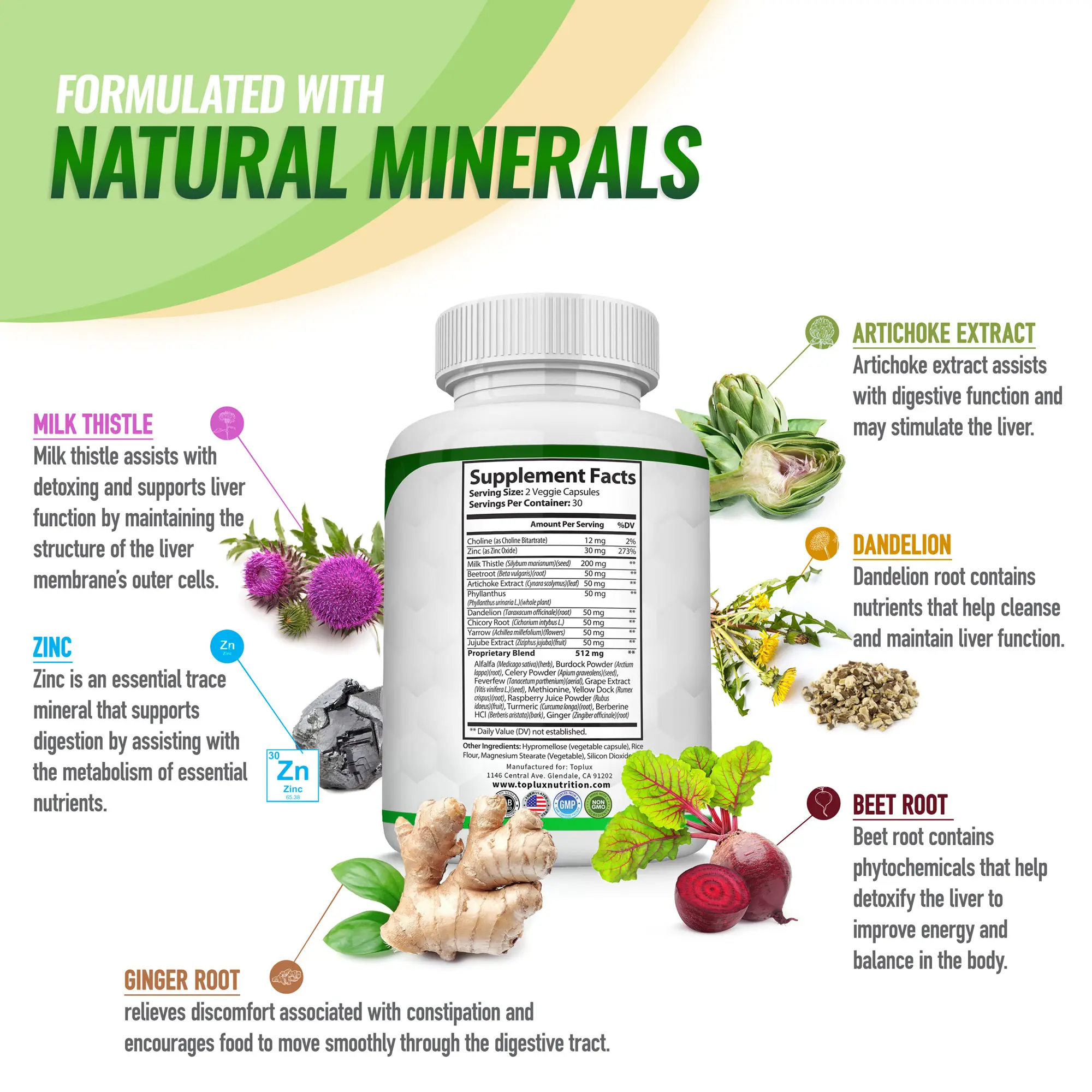 Toplux Liver Cleanse Detox & Repair Supplement | Supports Liver Health, Digestion & Overall Wellness