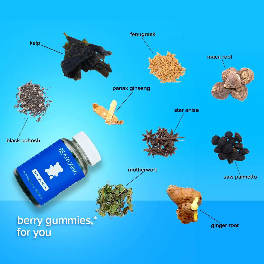Women's Wellness Gummies – 9 Herbs + Vitamins A, C, E & B6 | 60 Count
