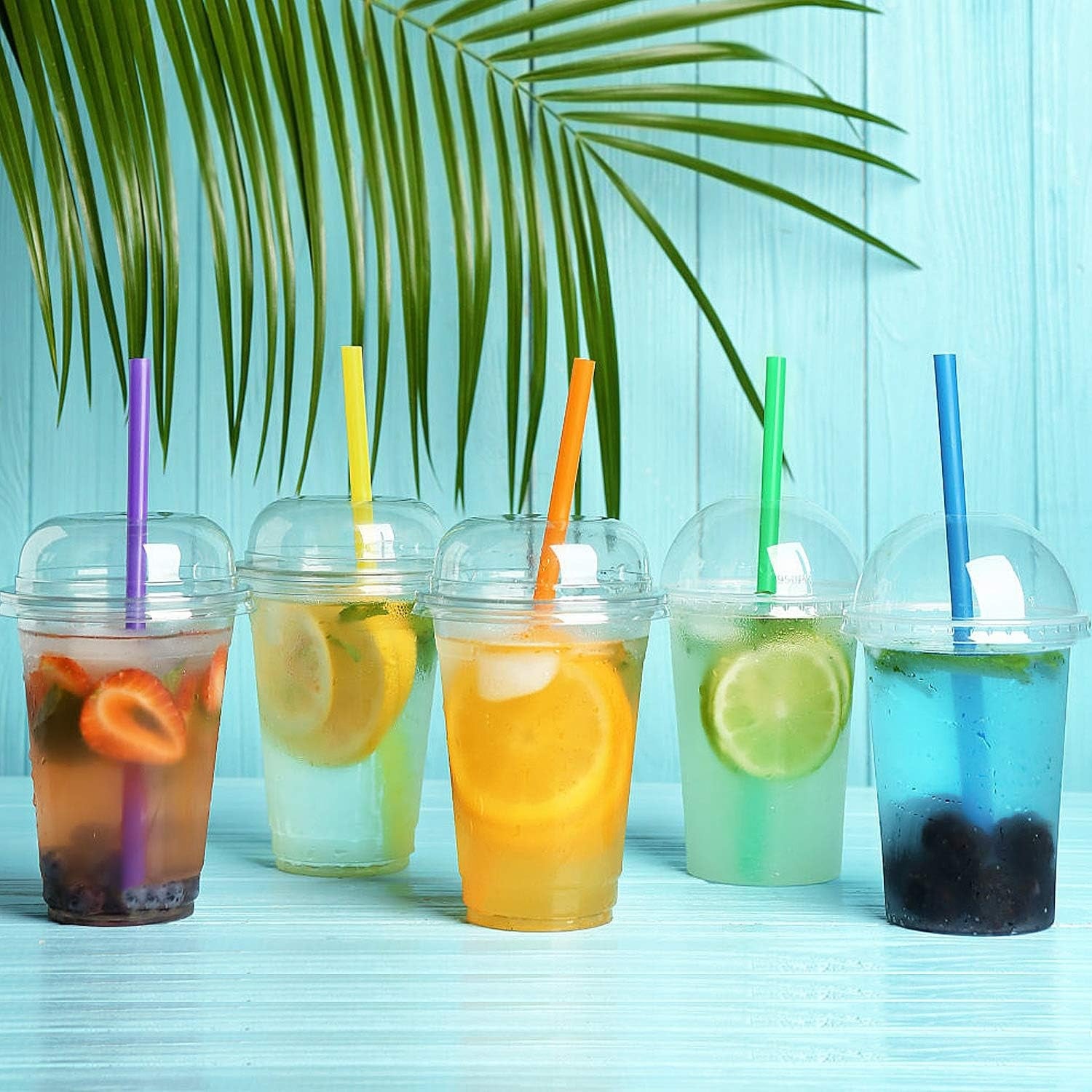 Jumbo Boba Straws | Wide Mouth Bubble Tea & Milkshake Straws | Colorful, Individually Wrapped | 1, 5 or 10-Pack