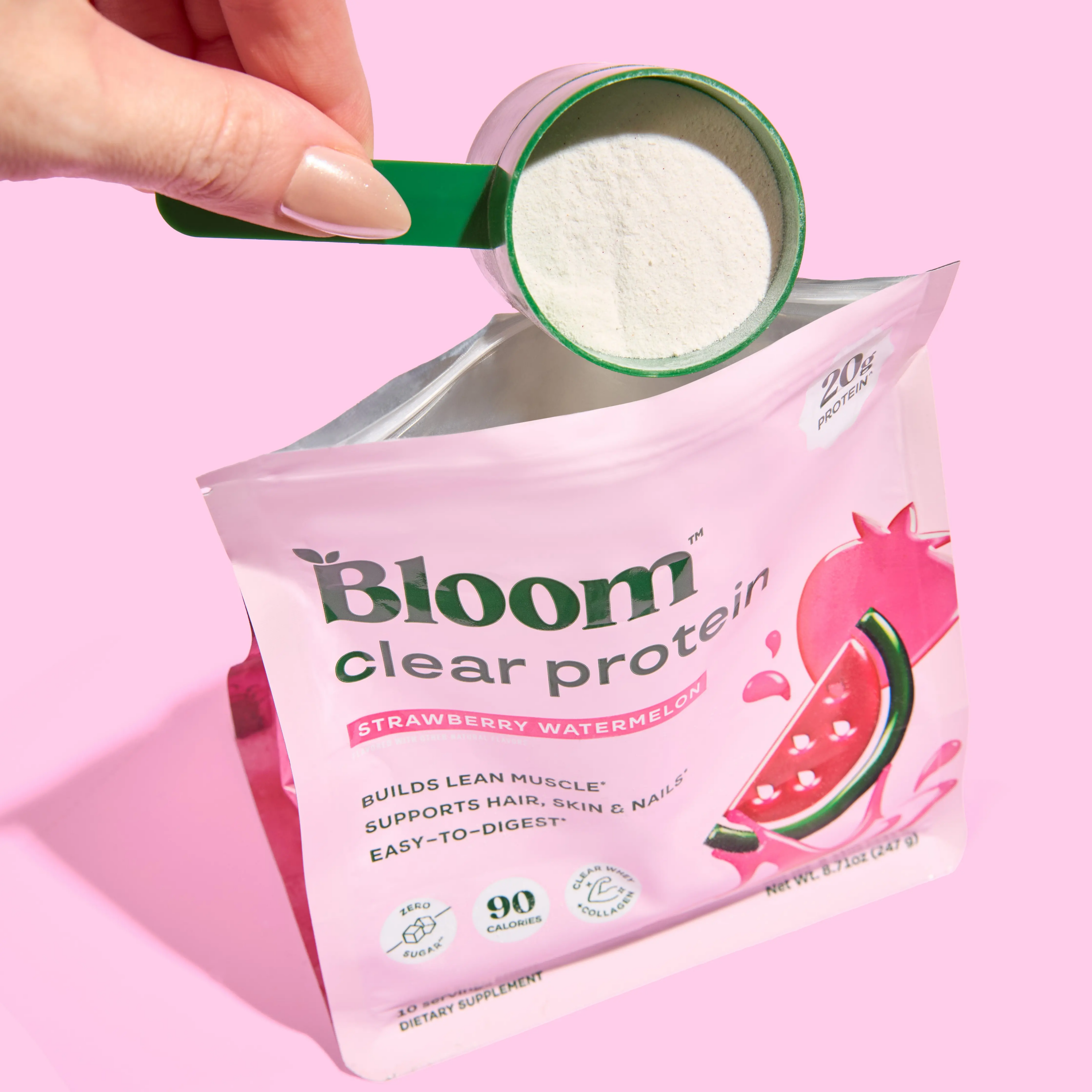 Bloom Nutrition Clear Protein – 2 Pack | Raspberry Lemon & Strawberry Watermelon | Light Refreshing Protein Drink