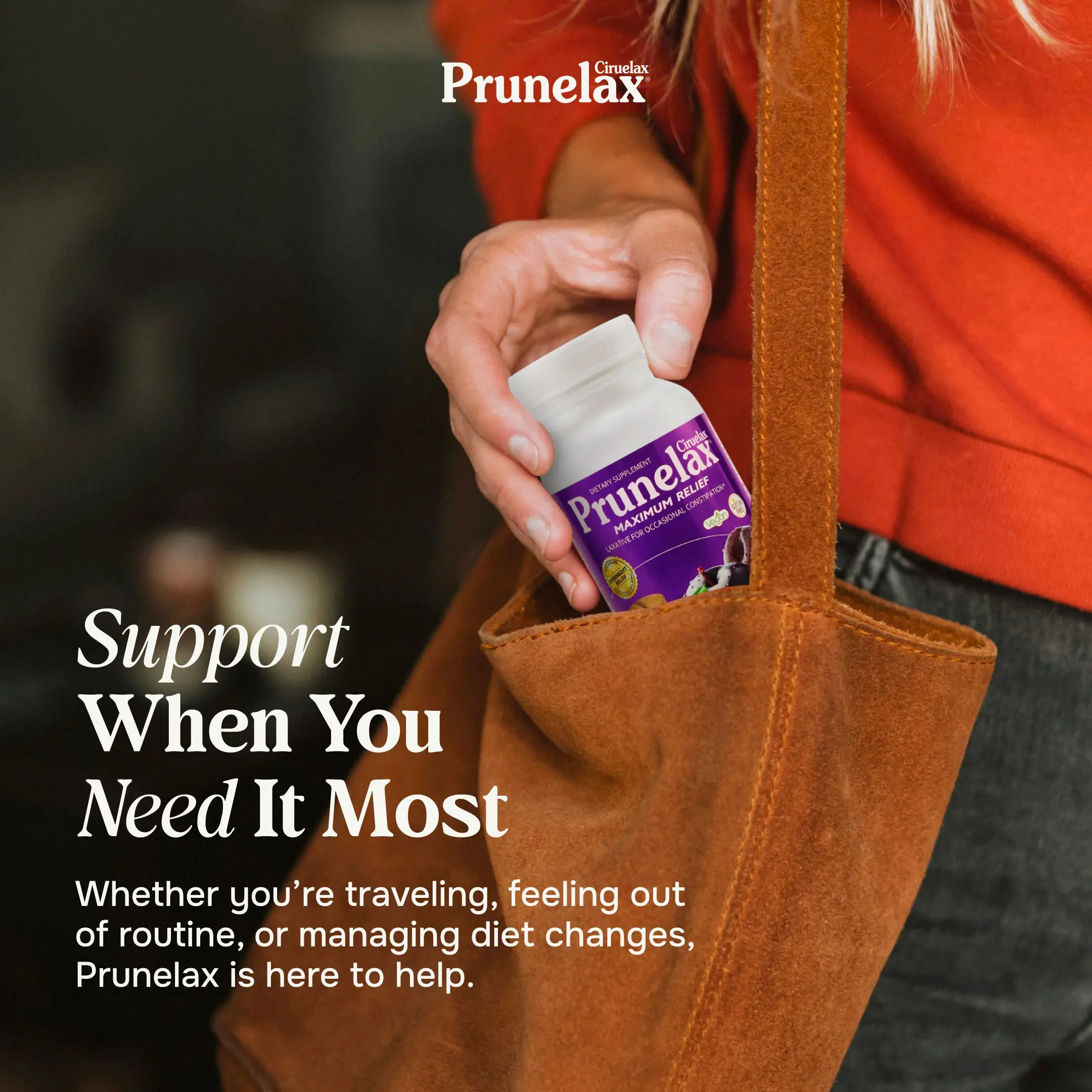 Prunelax Maximum Relief Tablets | Natural Senna & Prune Extract | Gentle Overnight Constipation Relief