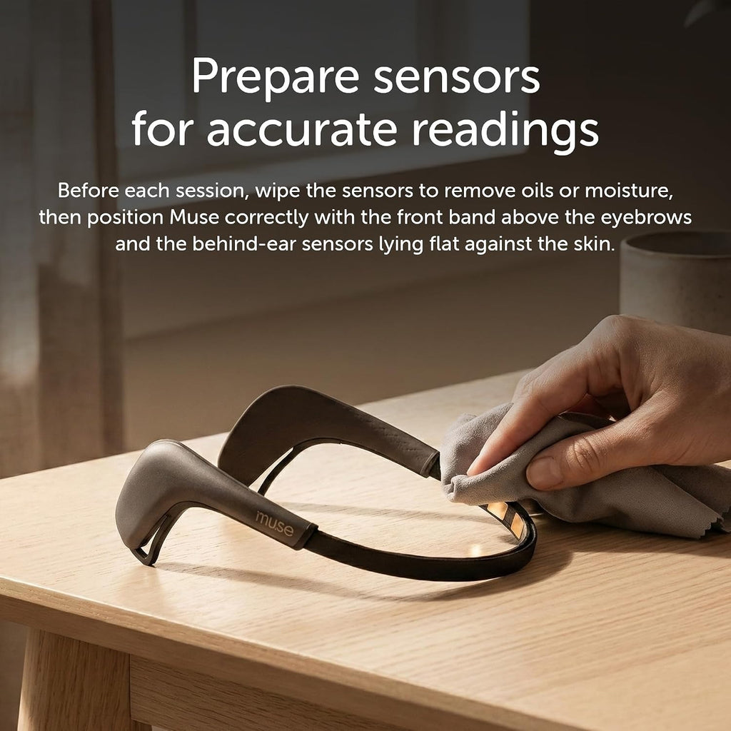 MUSE 2 Brain Sensing Headband | EEG Meditation Tracker & Neurofeedback Device | Real-Time Biofeedback for Mindfulness