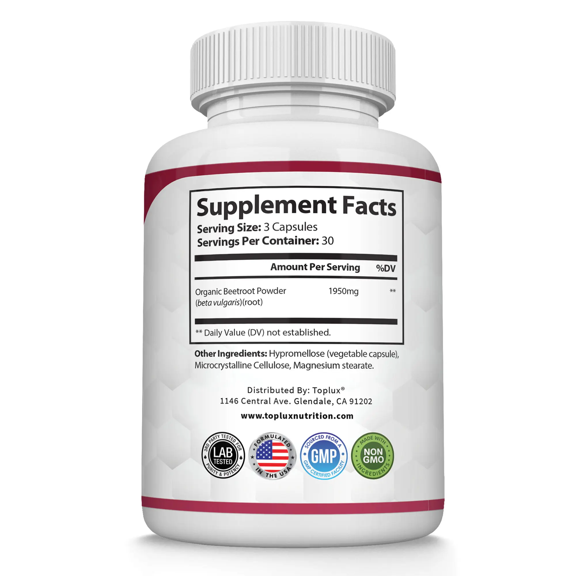 Organic Beet Root Capsules – Supports Blood Flow, Circulation & Energy