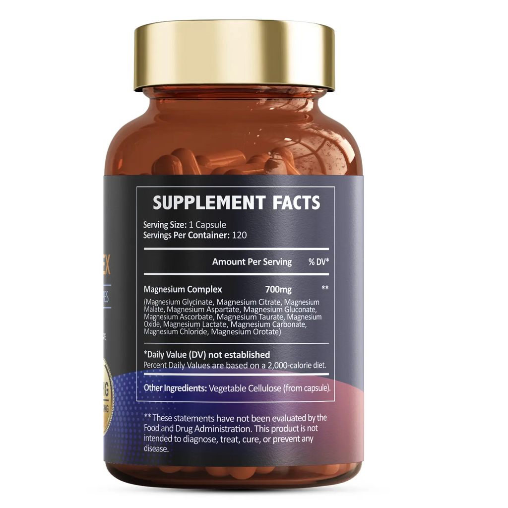 Totaria Magnesium 12-in-1 Complex 700mg – Muscle, Heart, Nerve & Bone Support